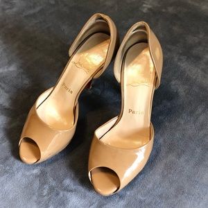 Beautiful Christian Louboutin Nude Colored Heels